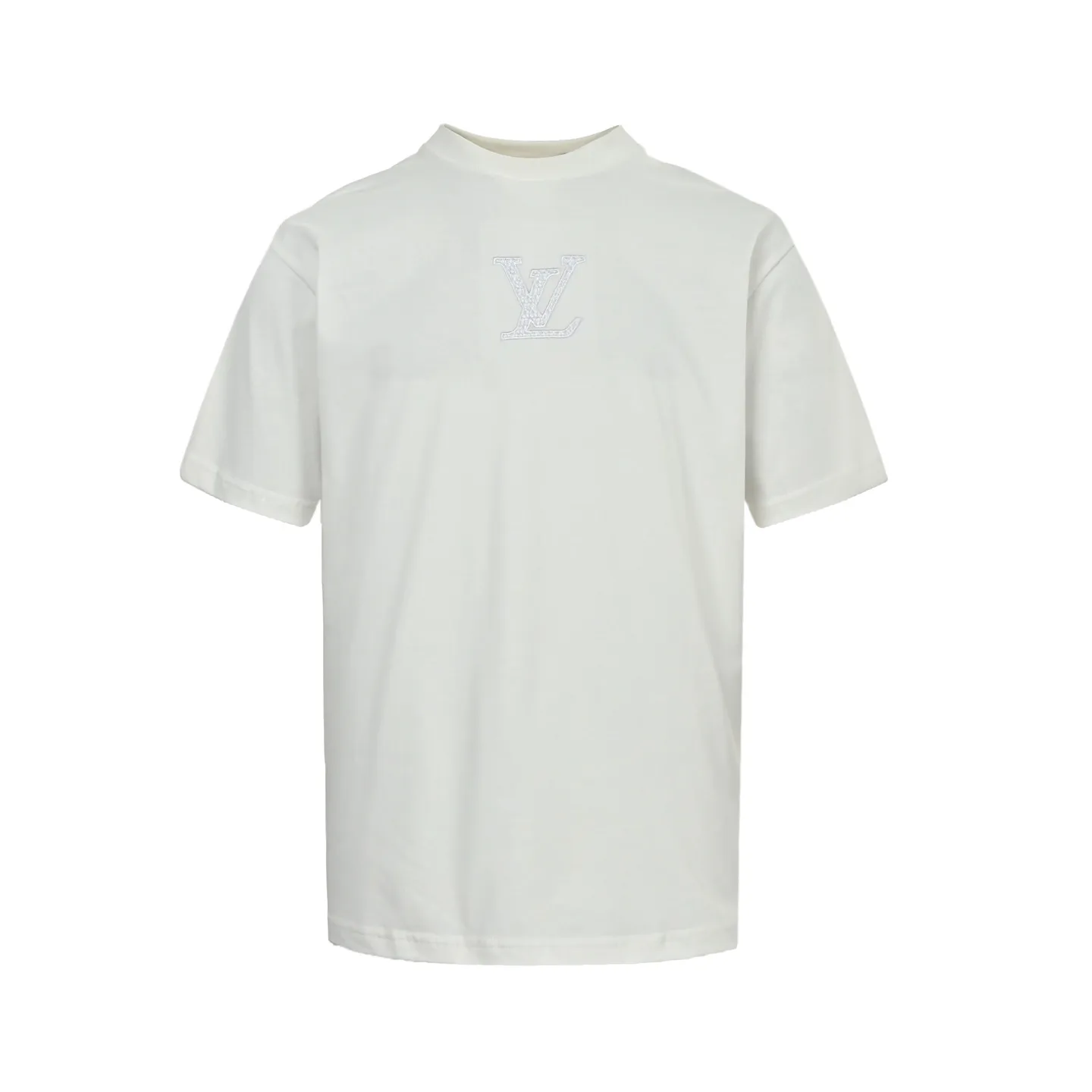 Louis Vuitton/Louis Vuitton chest dark pattern old flower embroidered short sleeves